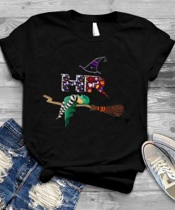 Womens HR Witch Human Resources Pumpkin Halloween Shirt
