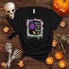 Womens Witch Way To The Wine Funny Wine Lover Halloween Bleached T Shirt