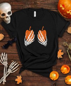 Womens Witch Wiccan Bra Pumpkin Funny For Women In Love Halloween T Shirt