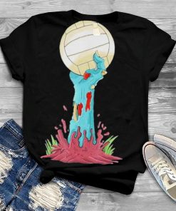 Zombie Hands Volleyball Funny Halloween Horror Scary Costume Shirt