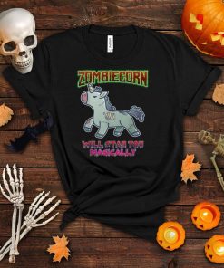 Zombiecorn Magically Evil Zombie Unicorn Halloween Costume T Shirt