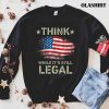 American Flag Think While It’s Still Legal Vintage T-shirt