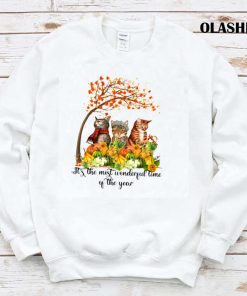 Autumn Cat Wearing Scarf Pumpkin Patch Shirt Autumn Cat Wearing Scarf Pumpkin Patch Shirt
