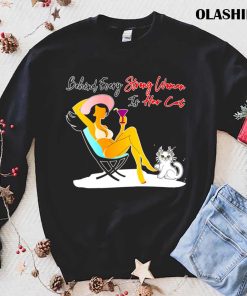 Behind Every Strong Woman Is Her Cat Shirt , Trending Shirt Behind Every Strong Woman Is Her Cat Shirt , Trending Shirt