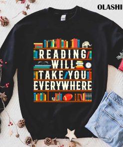 Book America Football Reading Will Take You Everywhere Shirt Book America Football Reading Will Take You Everywhere Shirt