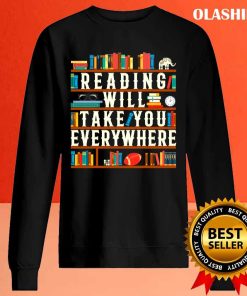 Book America Football Reading Will Take You Everywhere Shirt