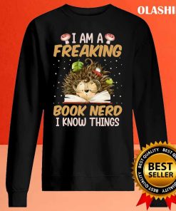 Book Nerd Shirt Hedgehog, Books Shirt