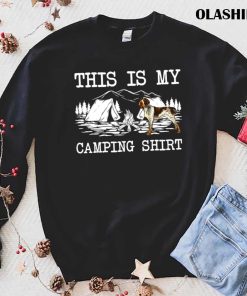 Campfire German Wirehaired Pointer Dog This Is My Camping T-shirt Campfire German Wirehaired Pointer Dog This Is My Camping T-shirt