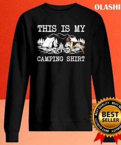 Campfire German Wirehaired Pointer Dog This Is My Camping T-shirt