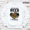 Camping Bear Just One More Beer I Promise T-shirt