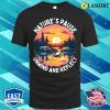 Camping T-shirt, Natures Pause Unwind And Reflect Camping Dark Colors T-shirt