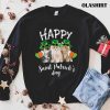 Cat St Patricks Day Shirt Kitty Kitten Sunglasses Shamrock T-shirt