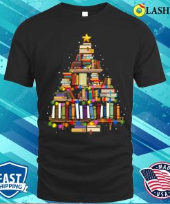 Christmas Books Tree T-shirt, Christmas Books Tree T-shirt Christmas Books Tree T-shirt, Christmas Books Tree T-shirt
