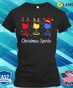 Christmas Spirits T-shirt, Funny Christmas Spirits Glasses Of Wine T-shirt 1 Christmas Spirits T shirt Funny Christmas Spirits Glasses Of Wine T shirt 2