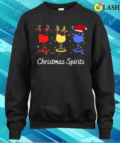 Christmas Spirits T-shirt, Funny Christmas Spirits Glasses Of Wine T-shirt 3 Christmas Spirits T shirt Funny Christmas Spirits Glasses Of Wine T shirt 4