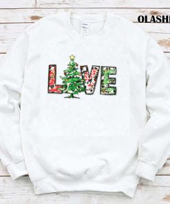 Christmas Tree Love Christmas Western Cowhide T-shirt Christmas Tree Love Christmas Western Cowhide T-shirt