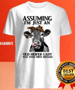 Cow Assuming Im Just An Old Heifer Lady Was Your Fist Mistake T shirt 4