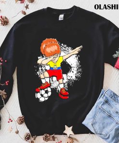 Dabbing Soccer Boy Ecuador Jersey Ecuadorian Football Fans T-shirt Dabbing Soccer Boy Ecuador Jersey Ecuadorian Football Fans T-shirt