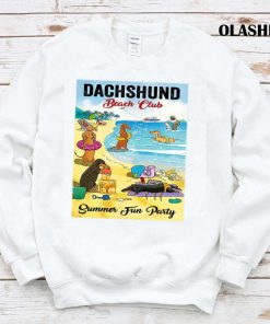 Dachshund Bear Club Summer Fun Party Shirt Dachshund Bear Club Summer Fun Party Shirt
