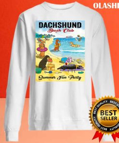 Dachshund Bear Club Summer Fun Party Shirt