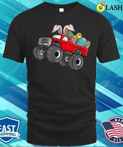 Easter Day T-shirt, Kids Red Monster Truck Eggs Easter Egg Hunting Boys Kids Toddler T-shirt Easter Day T-shirt, Kids Red Monster Truck Eggs Easter Egg Hunting Boys Kids Toddler T-shirt