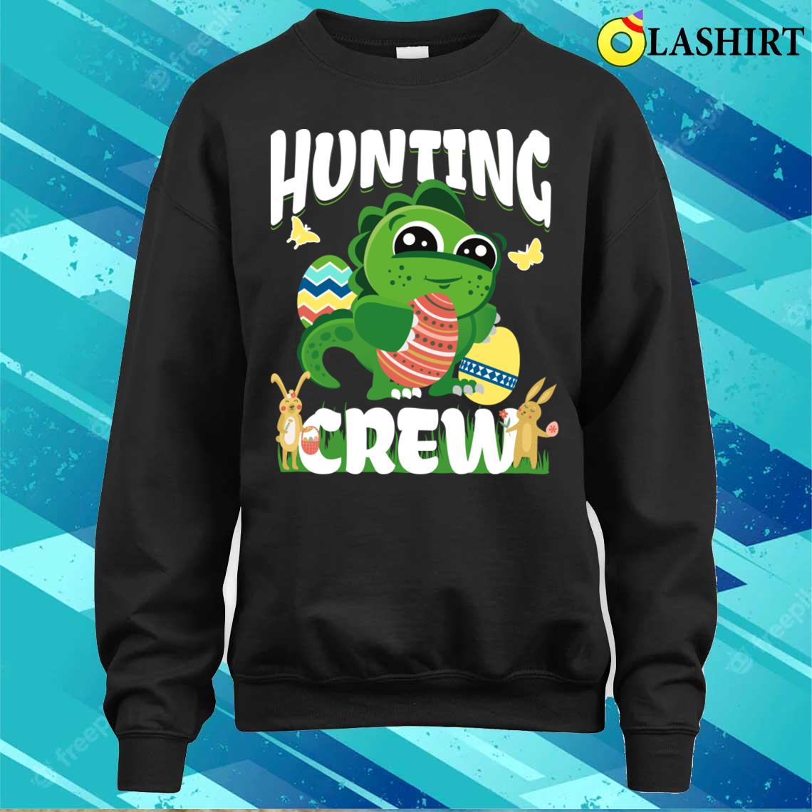 Easter Dinosaur T-shirt, Easter Egg Hunt Hunting Crew Dinosaur T-shirt Easter Dinosaur T-shirt, Easter Egg Hunt Hunting Crew Dinosaur T-shirt
