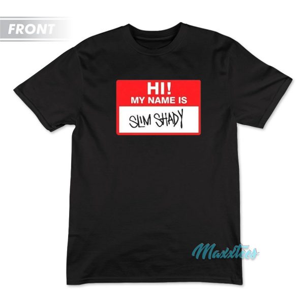 Eminem Hi My Name is Slim Shady T-Shirt Eminem Hi My Name is Slim Shady T-Shirt