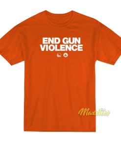 End Gun Violence Warriors and Celtics T-Shirt End Gun Violence Warriors and Celtics T-Shirt