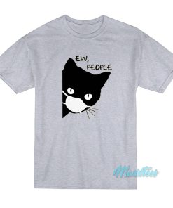 Ew People Black Cat Face Mask T-Shirt Ew People Black Cat Face Mask T-Shirt