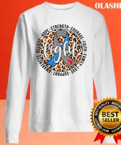 Faith Hope Love Leopard Blue Ribbon Shirt