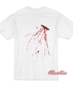 Fake Bloody Stab Wound Halloween T-Shirt