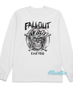 Fall Out Boy Chicago Skull Long Sleeve Shirt Fall Out Boy Chicago Skull Long Sleeve Shirt