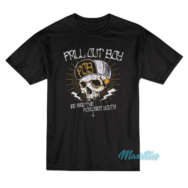 Fall Out Boy Poisoned Youth Skull T-Shirt Fall Out Boy Poisoned Youth Skull T-Shirt
