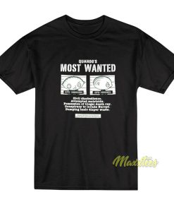 Family Guy Stewie Griffin Quahog’s Most Wanted T-Shirt