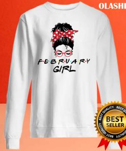 February Girl Gift Awesome Girl Birthday Funny T-shirt