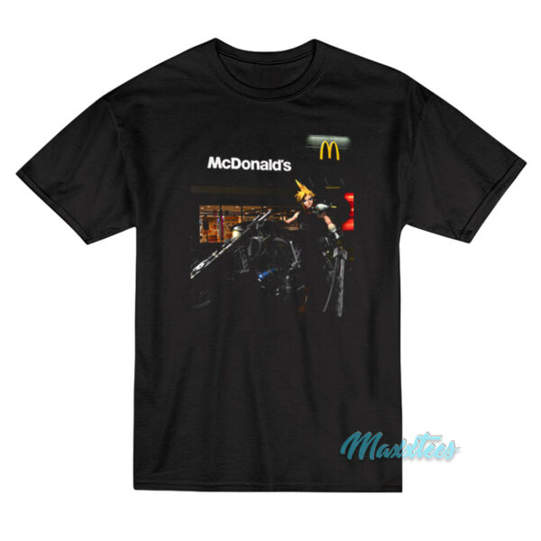 Final Fantasy McDonald's Maccas Run T-Shirt Final Fantasy McDonald's Maccas Run T-Shirt