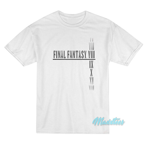 Final Fantasy VI VII VIII IX X XI XII T-Shirt Final Fantasy VI VII VIII IX X XI XII T-Shirt