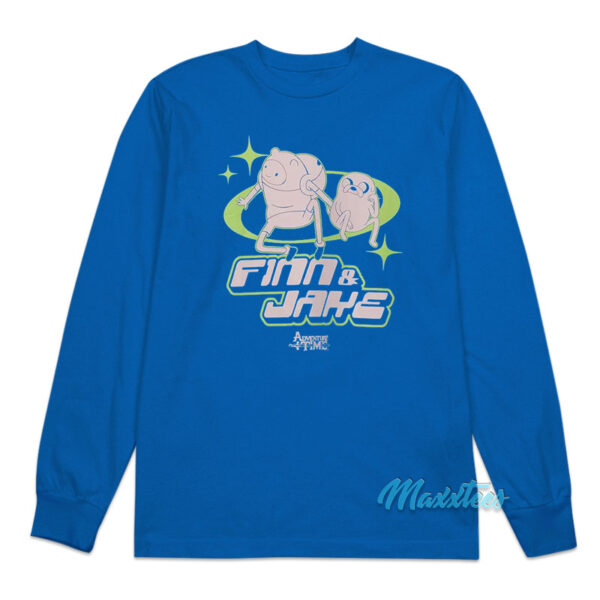 Finn And Jake Adventure Time Tonal Long Sleeve Shirt Finn And Jake Adventure Time Tonal Long Sleeve Shirt