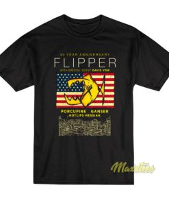 Flipper Band 40th Anniversary David Yow T-Shirt