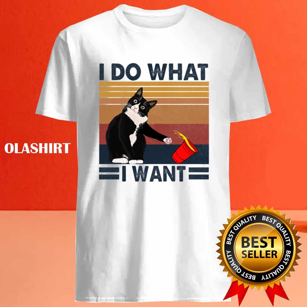 Funny Black Cati Do What I Want Vintage T-shirt Funny Black Cati Do What I Want Vintage T-shirt
