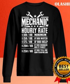 Funny Mechanic Hourly Rate T-shirt