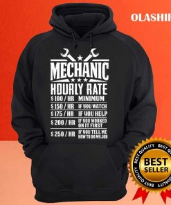 Funny Mechanic Hourly Rate T-shirt 2 Funny Mechanic Hourly Rate T shirt 3