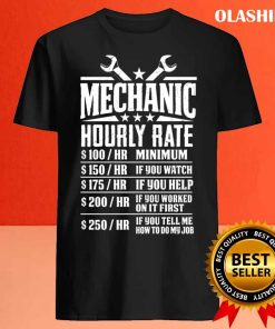 Funny Mechanic Hourly Rate T-shirt 3 Funny Mechanic Hourly Rate T shirt 4