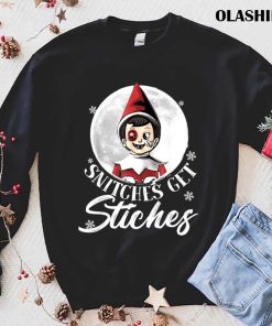 Funny Merry Christmas Snitches Get Stitche Funny Xmas Moon Red Elf T-shirt Funny Merry Christmas Snitches Get Stitche Funny Xmas Moon Red Elf T-shirt