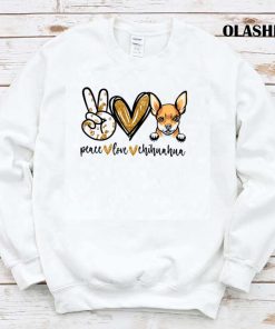 Funny Peace Love Chihuahua Dog Lover Shirt