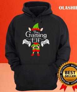 Funny The Gaming Elf Christmas Pajama Gaming Gamer Video Games T shirt 3