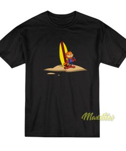 Garfield Cat Spiderman Surfing T-Shirt