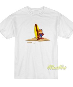 Garfield Cat Spiderman Surfing T-Shirt