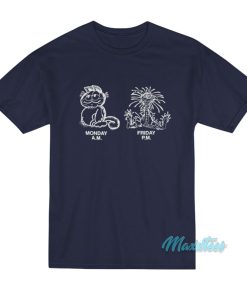 Garfield Monday Am Friday Pm T-Shirt