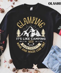Glamping Definition T-Shirt, Glamper Women Wine Funny Camping T-shirt Glamping Definition T-Shirt, Glamper Women Wine Funny Camping T-shirt